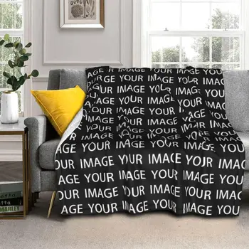 Ваше изображение Одеяло на заказ Индивидуальный дизайн Ваше собственное мягкое одеяло Индивидуальное модное роскошное флисовое покрывало