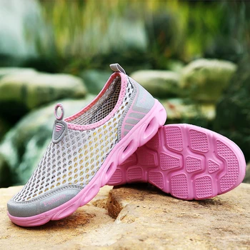 Летняя женская обувь, повседневная обувь, слипоны на плоской подошве, женские дышащие водонепроницаемые кроссовки Zapatillas, женская обувь zapatos de mujer