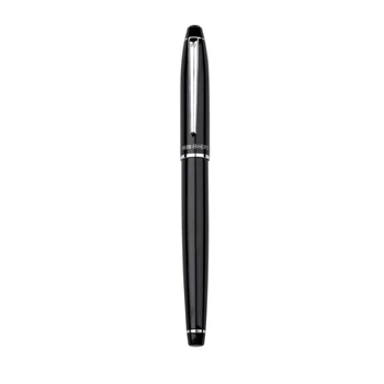 HERO 372-2 Черная авторучка с зажимом в виде щепки, Ретро Чернильная ручка, финансовый наконечник толщиной 0,5 мм, Офисные школьные принадлежности, канцелярские принадлежности