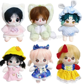 20-сантиметровая кукла-идол, аниме, Плюшевые хлопчатобумажные куклы с одеждой, милые мягкие куклы-звезды, игрушки, Плюшевые игрушки, подарки для коллекции фанатов игрушек