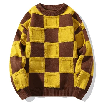 Мужская одежда 2023 года, новые осенне-зимние мужские пуловеры в корейском стиле, свитера, высококачественный толстый теплый свитер