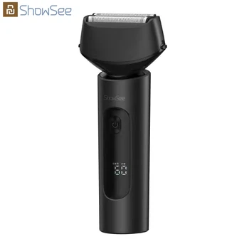 Новый Showsee электрический эпилятор портативный цифровой дисплей бритва для бритья возвратно-8500 об / мин машина IPX7 водонепроницаемый Борода для бритья
