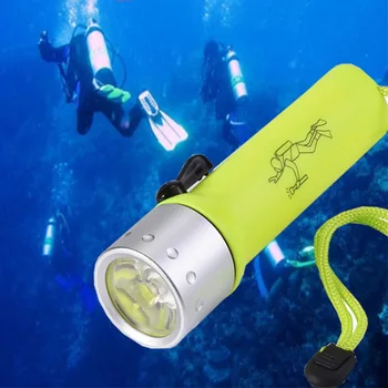 Портативный Водонепроницаемый подводный фонарик IP68 для дайвинга, мощный водолазный фонарь Linterna Buceo Платный