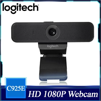 Веб-камера Logitech C925e 1080p С Автофокусом USB-камера с HD-видео И встроенными Стереомикрофонами Профессиональная Широкоугольная камера