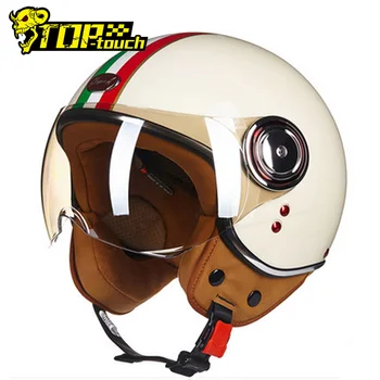 Мотоциклетный шлем BEON Chopper, Винтажный шлем с открытым лицом 3/4, Мото, мужчины, Женщины, Мото, Скутер, Мотоциклетный шлем Four Seasons Universal