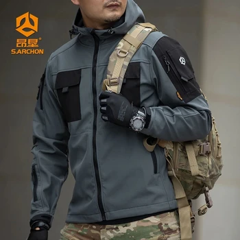 Военная тактическая куртка M96 Soft shell, мужские водонепроницаемые износостойкие куртки-бомберы с несколькими карманами, Ветрозащитное пальто для походов на открытом воздухе