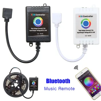 Беспроводной bluetooth Музыкальный Смартфон APP Пульт Дистанционного Управления Для 5050 RGB Светодиодной Ленты DC12-24V