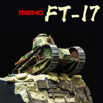Модель танка в сборе в масштабе 1:35 Франция Легкий танк FT-17 (тип башни с заклепками) Коллекция военных танков DIY TS-011