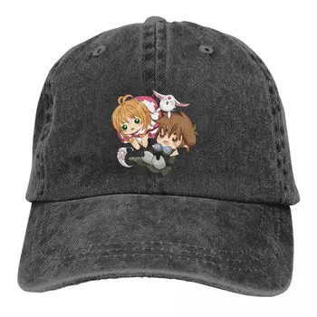 Стираемая мужская бейсболка Cute Trucker Snapback Caps Папина шляпа Anime Card Captor Sakura Шляпы для гольфа