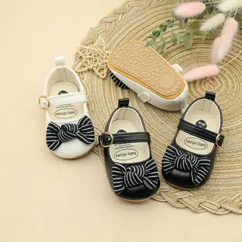 KIMBERA/ Обувь Мэри Джейн для новорожденных девочек; балетные тапочки на нескользящей резиновой подошве; Свадебные туфли в стиле принцессы; обувь для новорожденных в кроватку;
