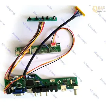 Комплект платы ЖК-контроллера LVDS с инверторным светодиодным драйвером для 1024Х768 TX36D72VC1FAB, совместимый с HDMI + VGA + AV + USB