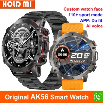 Смарт-часы AK56 1,43 дюйма HD 360 * 360 BT-вызов, Монитор сердечного ритма, спортивный Фитнес-трекер, умные часы для мужчин и женщин