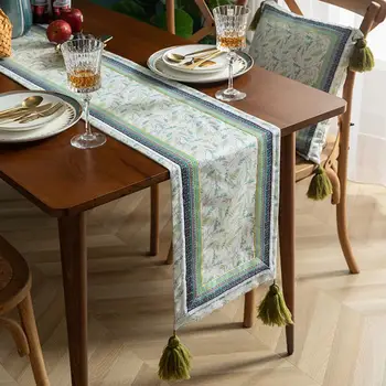 Скатерть для ужина, скатерть против царапин, винтажный коврик для обеденного стола с цветочным принтом