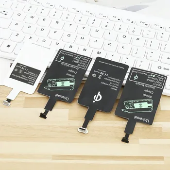 Патч для приема беспроводного зарядного устройства Micro USB Универсальный приемник беспроводной зарядки Android Qi для телефонов microUSB для Iphone
