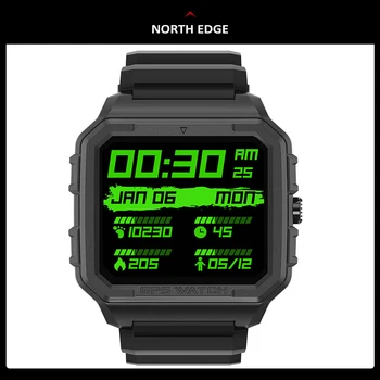 NORTH EDGE Alpha-Pro смарт-часы мужские уличные часы с сенсорным экраном Bluetooth датчик высокой частоты сердечных сокращений напоминание GPS