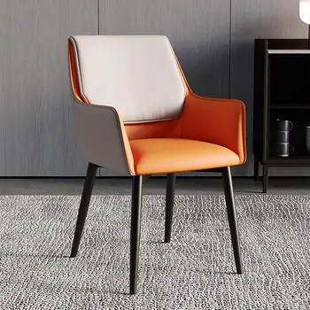 Стулья для столовой в ресторане, итальянское кожаное кресло в скандинавском стиле, роскошная минималистичная мебель для дома Cadeira GXR41XP