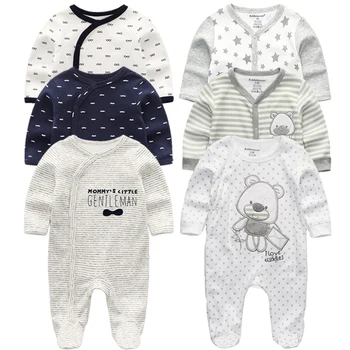Зимняя одежда для Новорожденных, 3 шт., комбинезон для маленьких мальчиков и девочек, одежда с длинным Рукавом, roupas infantis menino, Комбинезоны, Костюмы