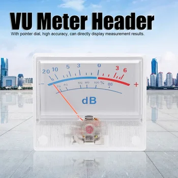 VU Meter Header P-55 High -20 - 6db VU Meter Header Указатель Циферблата Усилитель Мощности DB Meter Подходит Для Домашней Студии Звукозаписи DIY