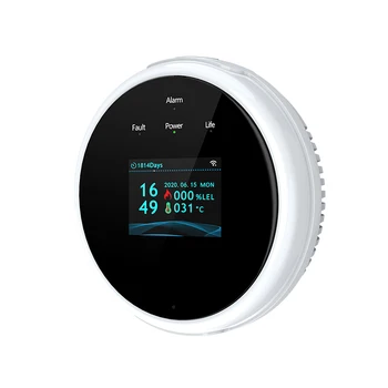 Домашний монитор в режиме реального времени smart sensor wifi домашние детекторы утечки газа для пожарной сигнализации кухни