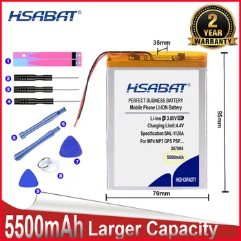 HSABAT 0 Цикл 5500 мАч 357095 Батарея для планшетных ПК 7 дюймов MP3 MP4 357096 Высококачественный Сменный Аккумулятор