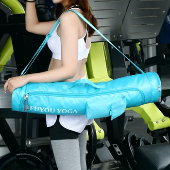 Новая сумка для коврика для йоги с регулируемым ремешком, сумка для гимнастического коврика с карманами для хранения, большая сумка для переноски коврика для йоги, портативный коврик для йоги для переноски