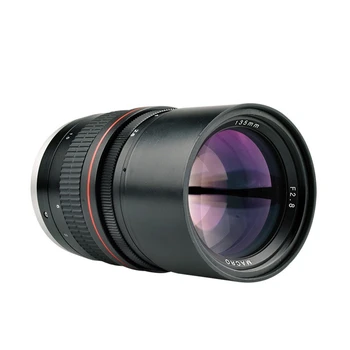 Полнокадровый объектив для камер 135 мм F2.8 с большой диафрагмой Портретный объектив с ручной фокусировкой F2.8 для камер Canon
