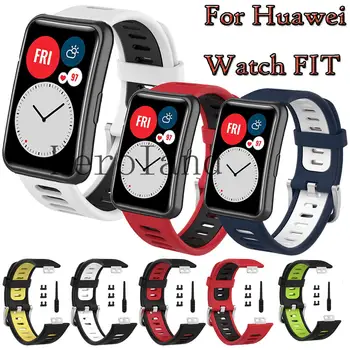 Для Huawei Watch Подходит Ремешок Оригинальный Спортивный Силиконовый Ремешок Для Часов Smartwatch Ремешок для Наручных Часов Аксессуары для Печати Браслетов с инструментом