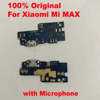 100% Оригинальный порт зарядки печатная плата USB-док-станция для зарядки с гибким кабелем микрофона для Xiaomi Mi MAX max1