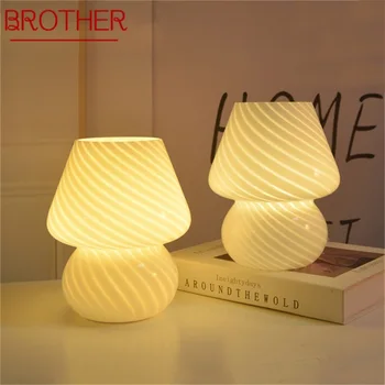 Креативная настольная лампа BROTHER Dimmer, современная настольная лампа в виде гриба, светодиодная для украшения дома, спальни