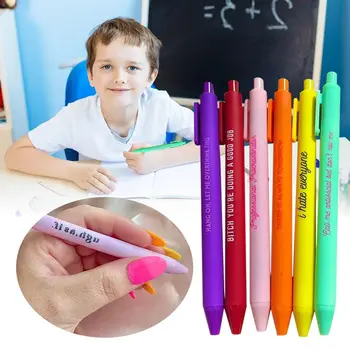 Складывающаяся гелевая ручка для домашних заданий, Офисная шариковая ручка, разноцветные ручки для девочек, шариковые ручки, подпись