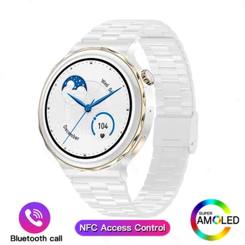 Смарт-часы AMOLED для Huawei Watch GT3 Pro Женские Часы с пользовательским набором номера для ответа на вызов NFC Контроль доступа Водонепроницаемые умные часы для женщин