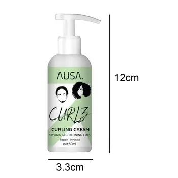 50 мл безопасного мусса для волос Унисекс Мусс для завивки волос Глянцевый кондиционер для вьющихся волос Ароматное эфирное масло