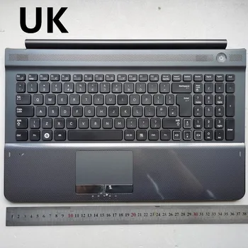 Новая клавиатура ноутбука серого цвета в Великобритании с подставкой для рук с сенсорной панелью Samsung RC510 RC520 BA75-02836A