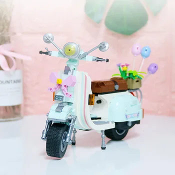 Мини-конструкторы LOZ для милых модных женских маленьких мотоциклов-овечек подойдут для подарков девушкам