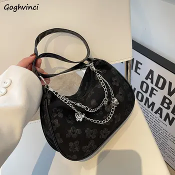 Новые женские сумки через плечо с цветочным рисунком, стильная сумочка на цепочке Ins, универсальная дизайнерская холщовая квадратная сумка на молнии, повседневная текстура
