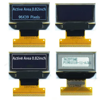 IPS 0,82-дюймовый 28-контактный Белый / Синий OLED-экран SSD1306 Drive IC SPI / IIC /Параллельный интерфейс 96*39