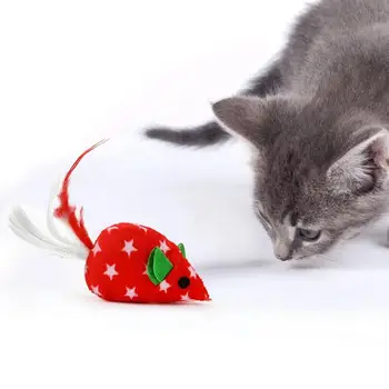 Legendog 1 шт. Игрушка из кошачьей мяты, креативная игрушка в форме кошки-мышки, Интерактивные игрушки для кошек, зоотовары для рождественских подарков кошкам