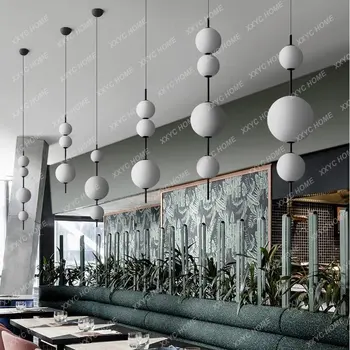 Подвесные светильники Nordic Led для столовой, настольная лампа, длинная подвесная лампа, Потолочная люстра, украшение столовой