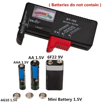 Hot Bt-168D Цифровой Инструмент диагностики емкости аккумулятора Тестер заряда батареи Проверка ЖК-дисплея AAA AA Кнопочный элемент Универсальный тестер