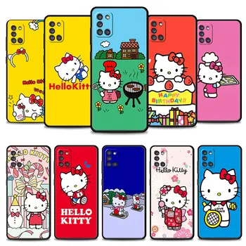 Чехол для телефона Samsung Galaxy A52 A12 A32 A51 A21s A71 A13 A53 A22 A31 A72 A03 4G 5G Чехол Japan Art Hello Kitty