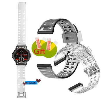 Для Zeblaze Ares 3 Смарт-часы Спортивный ремешок TPU Мягкий ремешок Прозрачный браслет Защитная пленка для экрана