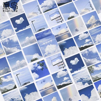 40 упаковок Оптом Ясное небо Природные пейзажи голубое Облако Декоративное Небо для Скрапбукинга Декоративный чехол для телефона DIY Бумага 4 см