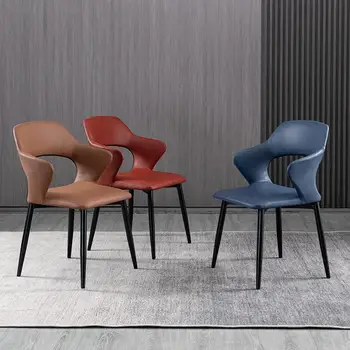 Обеденный стул Light Luxury Nordic Home Спинка для итальянского ресторана Сиденье для переговоров для отдыха Мебель для грима Арт-отель
