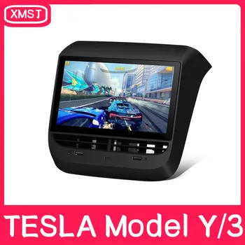 Tesla Model 3 /Y Беспроводной дисплей заднего управления Carplay, монитор климатической температуры и панель управления переменным током для экрана развлечений