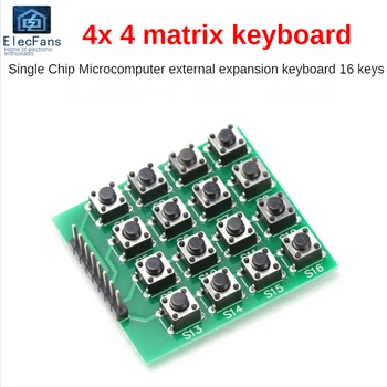 4x4 Матричная клавиатура 16 клавиш сенсорная кнопка микропереключатель MCU IO внешняя плата расширения кнопочный модуль