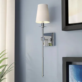 Современный простой настенный светильник в минималистичном скандинавском стиле, прикроватная тумбочка для спальни, творческая атмосфера, фон для гостиной, настенное зеркало, передняя лампа