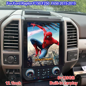 12,1 ”Автомобильный Радиоприемник Tesla Screen С Дисплеем Для Ford Raptor F150 F250 F350 F450 F650 2015-2019 Android Авторадио Автомобильный Видеоплеер