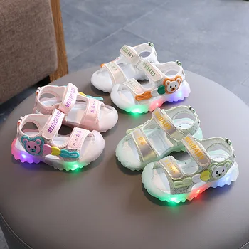 Baby Light Sandals Children Cool Colorful Shoes Kids Boys and Girls Beach Casual Shoes сандалии для девочек zapatos niña صنادل