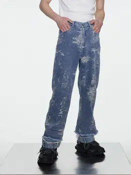 A2326 Модные Мужские джинсы 2023 для Подиума, роскошный известный бренд, Европейский Дизайн, стиль вечеринки, Мужская одежда