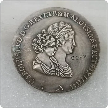 1803 Италия монета-копия Carlo Ludovico I di Borbone Dena (10 лир)